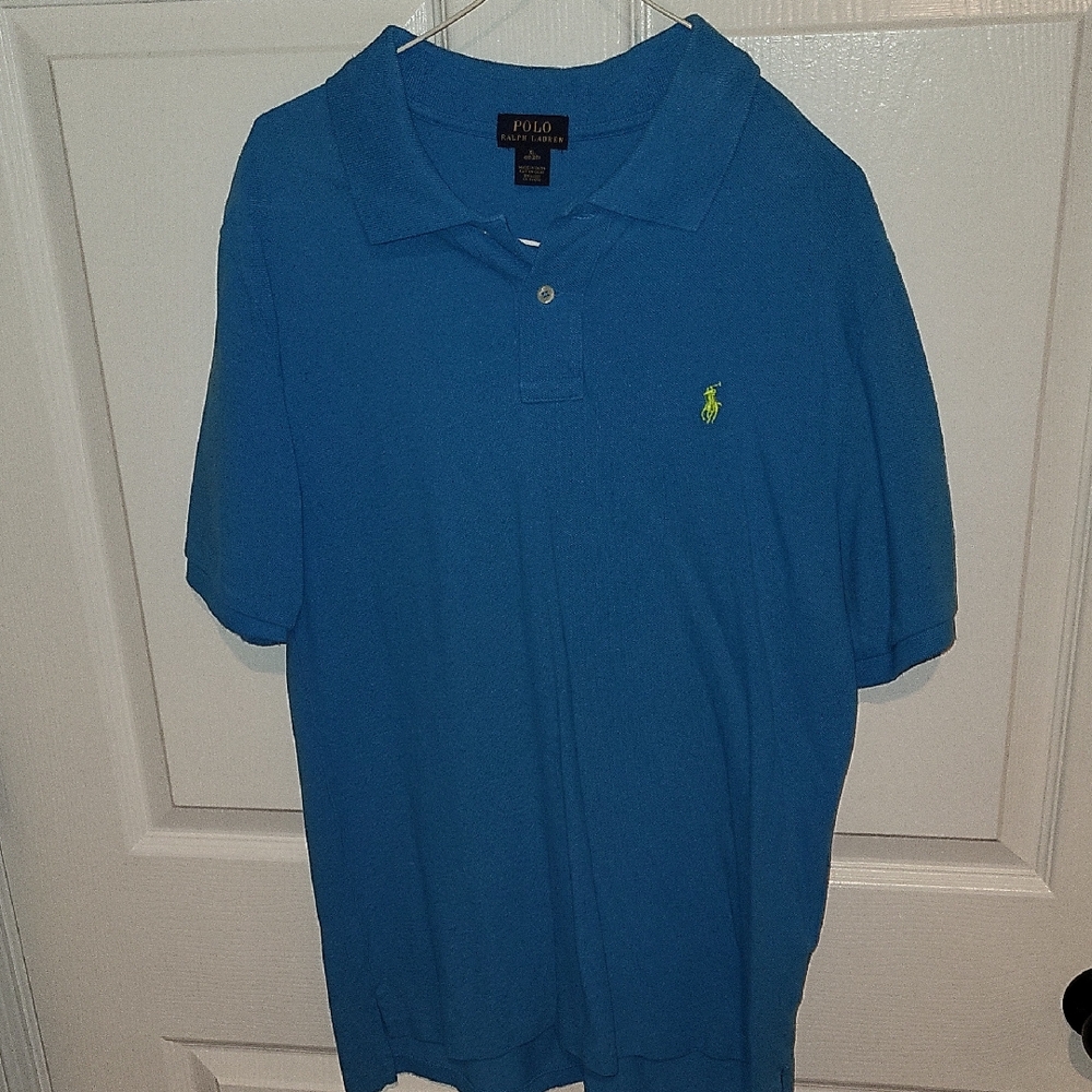 Boys Polo by Ralph Lauren Blue Cotton Polo Shirt